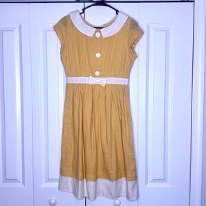 ModCloth Mustard buttons dress